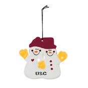 USC Trojans Double Snowman Ornament